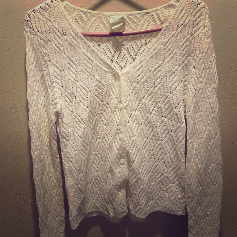 Cute old lady style button up cardigan